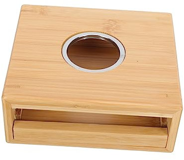 Amosfun Teekannenwärmer Aus Bambus Heizsockel Für Tee Bambus-kerzenhalter Mit Schubladendesign Teezubehör Für Zuhause Und Büro