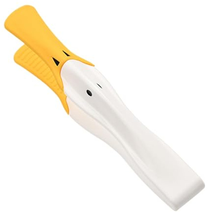 Kustimantu Pince de cuisine pour cuisiner, grille-pain en forme de canard, design bouche de canard, en silicone résistant à la chaleur - Poignée anti-glissement - Ustensiles de vaisselle pour griller