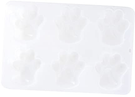 Cabilock Moule à Pâtisserie Silicone Blanc Pour Gâteaux Mousse Desserts Et Cupcakes Forme De Patte De Chien