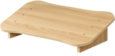 FUNOMOCYA Tabouret Repose Pied de Bureau Bois Naturel Ergonomique et Portable Support Confortable pour Soulager Jambes et Dos Travail Maison
