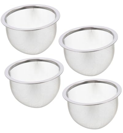 DOITOOL Lot de 4 Filtres à Thé Passoire Fine, en Acier Inoxydable Filtre The, Pratique pour Théière, pour Tasse pour Infusion et Dégustation