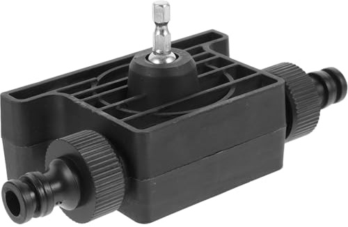 TEHAUX Portable Self-Priming Mini Water Pump with Electric Drill Drive, Household Transfer Pump with 2 Connectors for Gardening, Camping, and Home Use
