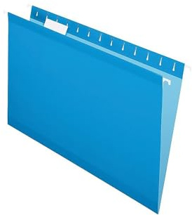 Pendaflex Hängande Mappar för Dokumentförvaring, Laglig Storlek, Blå (PFX415315BLU)