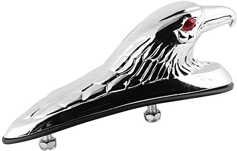 Kotflügel Ornament-Universal Motorrad Kotflügel vorne Dekor Ornament Adler Kopf Statue Kompatibel mit Ya