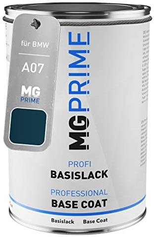 MG PRIME Autolack Dose spritzfertig für BMW A07 Mysticblau Metallic/Mystic Blue Metallic Basislack 1,0 Liter 1000ml