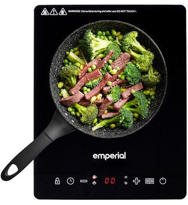 Emperial Single Induction Hob Portable Digital Cooktop Electric Hot Plate with Touch Control 2000W