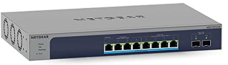 NETGEAR MS510TXUP 10 Port 10gb Switch | Multi-Gigabit LAN PoE Switch Smart (Managed mit 8X PoE++ mit 295W, 2X 10G-SFP+, Desktop oder 19 Zoll Rack-Montage, ProSAFE Lifetime-Garantie)