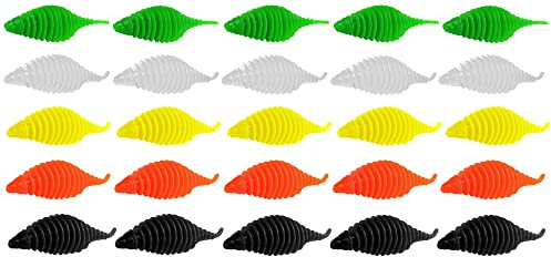 25 FTM Omura Baits Pongo 6,5cm 3,2g Käse - Forellenköder Set zum Spinnfischen, Softbaits für Forellen