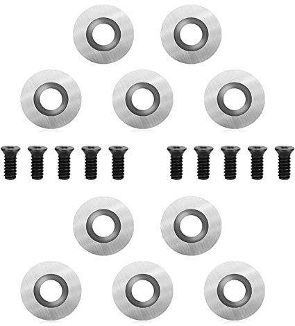 Drechselwerkzeuge 10 Stück,Drehmeißel Set, Wendeplatten Hartmetall, Diamantkopf Drechselwerkzeuge, Drehstahl Drechselzubehör,Drehmeissel Drehfinisher Werkzeug, Holzbearbeitung Set of Four with Shank