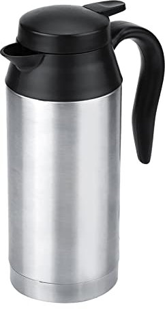 Auto Wasserkocher 12V 120W 750ml Edelstahl Reisewasserkocher Autowasserkocher mit Zigarettenanzünder Tragbarer Reisewasserkocher für Heißes Wasser, Kaffee, Tee