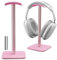 Alyvisun Headset Halterung [Gewichteter Fuß & höhere Höhe] Kopfhörer Atänder, Universeller Headset Ständer für alle Gaming-Headsets/Desktop-Kopfhörer(rosa)