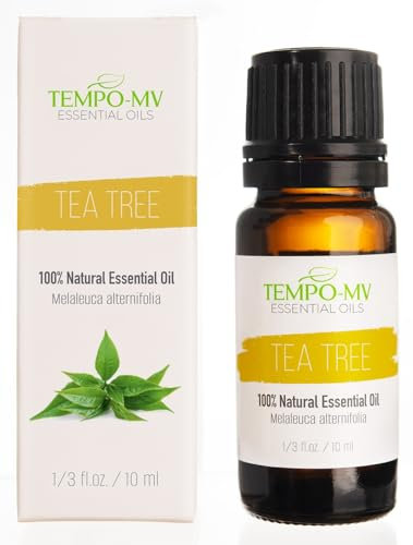 Teebaumöl BIO – 100% rein und natürlich, unverdünnt, therapeutische Qualität. Ätherisches Teebaumöl für Aromatherapie-Diffuser und Körperpflege (10ml)