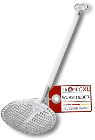 TronicXL Wurstheber 27 x 19 cm Alu KU Griff Kesselheber Wurst Heber Presssackheber Schöpfkelle wurstkelle