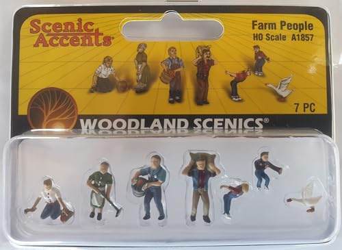 Woodland Scenics WA1857 bonde bondgård barn gås maid knecht jordbruk figurer spår H0 HO 1:87 gård människor A1857