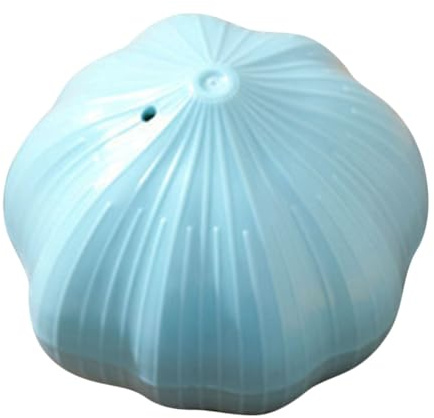MAGICLULU Presse-ail Manuel Rotatif Multifonction Petit Format En Plastique Solide Bleu Clair, Broyeur à Ail, Poivre Et Gingembre Pour Maison Et Camping, Ustensile Cuisine Compact