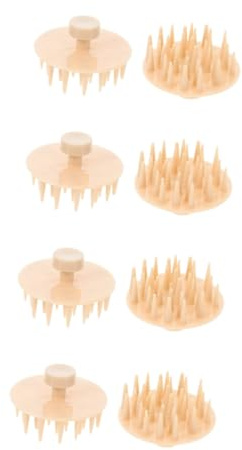 FRCOLOR 4 Sätze Massagekamm Dame Werkzeuge Haarprodukte Bad Reinigungsbürste Haarbürste Mit Weichen Borsten Glättende Haarbürste Gesicht Entwirren Kieselgel Yellow 2 Stück * 4