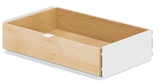 OAKYWOOD - Schublade Schreibtisch Organizer - Aufbewahrungsbox aus Massivholz, Dokumentenhalter - Büro Organizer, Schubladen Box - für Büro Zuhause - Weiß, Eiche - Größe Einzeln
