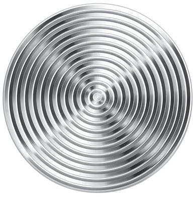 Normcore 58.5mm Ripple Replacement Tamper Base, 304 Stainless Steel, Fits Normcore Spring-Loaded Espresso Tamper, Creates Even Extraction Grooves