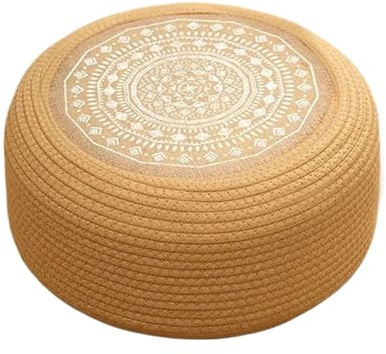 Meditation Cushion - 40/50 Cm Cojines De Yoga Para Sentarse En El Piso | Cojín De Asientos Redondos Para Meditación | Tabón De Pisos De Asiento De Tatami Tejido Transpirable Para La Mano Para El Templ