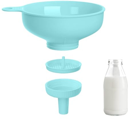 Entonnoir polyvalent - Entonnoir de conservation résistant à la chaleur avec filtre | Entonnoir de cuisson de qualité alimentaire | Entonnoir de cuisine pour conserves, utilisation en cuisine