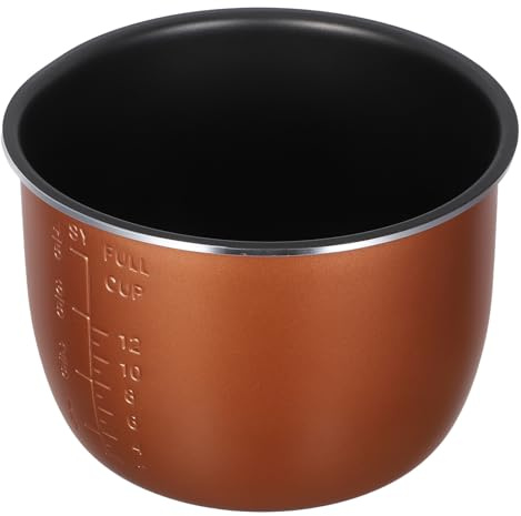 FONDOTIN Olla Arrocera Pentola Ricambio da 6l in Lega di Alluminio Alta Efficienza Termica per Contenitore di Cottura del Riso Elettrico