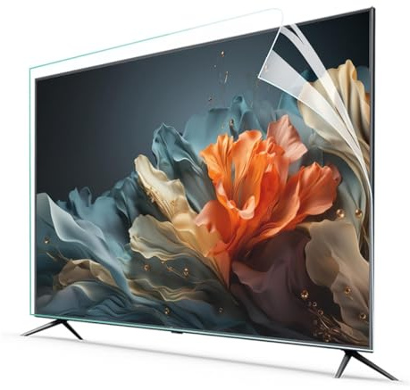 tyfuture Mat TV Écran Protecteur Film Protecteur D'écran De Télévision Anti-lumière Bleue Anti-reflets Filtre D'écran Soulage La Fatigue Oculaire pour Téléviseur HD LCD LED OLED(65 inch 1440x809mm)