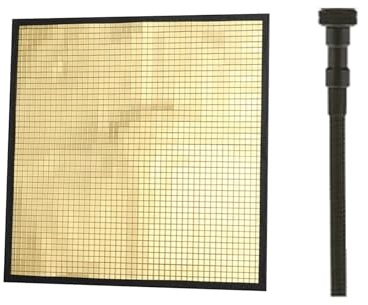 Garsent Flexibel Ljusformande Reflektor, 9,4 X 9,4 Tum Multi Surface Optical Flows Multi Mirror Ljusreflektor med Justerbart Stativ, Magnetisk Bas och 1/ Tum Gängat Hål (Guld)
