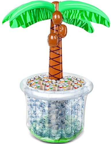 JOYIN 60 Inflatable Palm Tree Cooler, Beach Party Decor, Pool and Beach Party Supplies