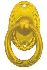 Antikhof Möbelbeschlag Jugendstil Messing geprägt Natur,Patiniert,Größe:2,4x3,6cm Best.Nr.:JMB 132, Messing-Natur