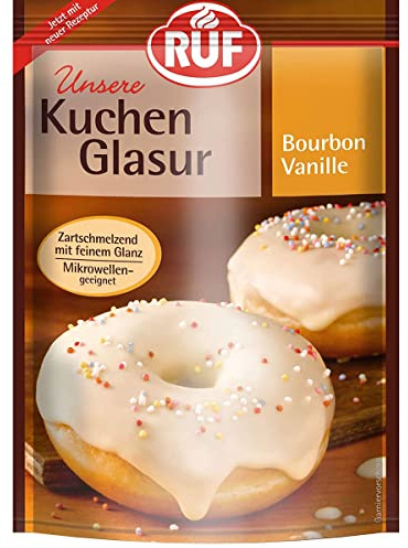 RUF Kuchenglasur Bourbon Vanille mikrowellengeeignet im Beutel 100g