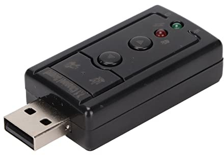 7.1-Kanal-Soundkarte Virtuelle Soundkarte Interner Verstärker und Lautstärkeregler 7.1-Kanal-Soundkarte mit 3,5-mm- und Mikrofonanschlüssen
