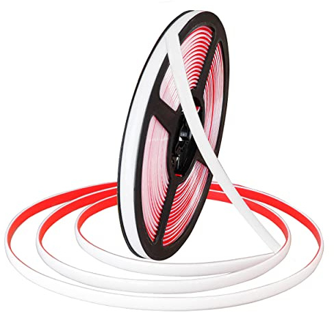 Soyizom Dekoratives Klebeband, Keramik-Spalten, Fliesenkanten, Dichtungsband für Herd, Spüle, Toilette, Fliesenkante, Wandecke, Bodenleiste, Boden (weiß, 8 mm B x 600 mm lang)