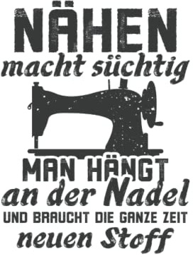 Nähen macht Süchtig Schneiderin Sticken: Lustiges Schneider Notizbuch (liniert)