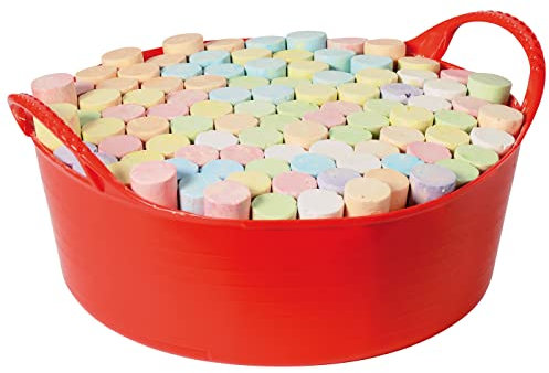 EDUPLAY Strassenkreide 100er Set in Wanne