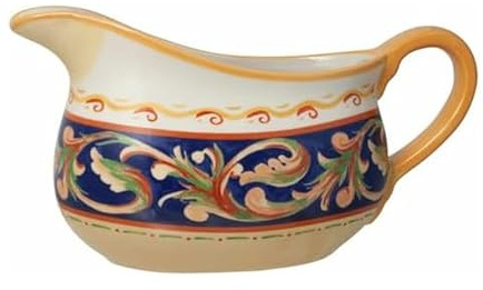 Pfaltzgraff Villa Della Luna Italian Scroll Stoneware Large Gravy Boat, 30 Ounce