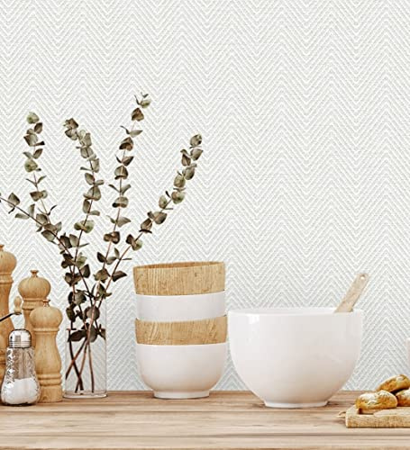 GAULAN 680972 Papier peint vinyle lessivable épis texturé en relief pour mur salon cuisine bain chambre couloir meuble salle à mange tête de lit hall - Rouleaux de 10 m x 1,06 m