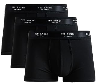 Ted Baker Tbb02 Bañadores Ajustados para Hombre, Negro, XL (Pack de 3)