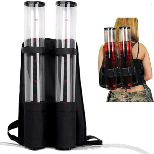 COYEUX Dispensador de Bebidas con Mochila de Doble Tanque, máquina de Cerveza, máquina de Bebidas de Doble Tina, Capacidad para 2 x 3 litros de líquido, para Bar de Fiesta de Picnic