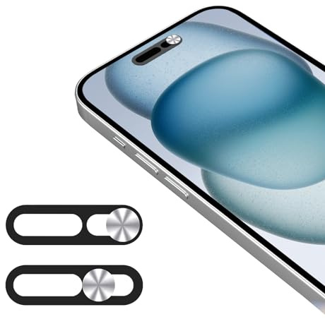 EYSOFT Webcam-Abdeckung, Frontkamera-Abdeckung, kompatibel mit Phone 16/16Plus/16Pro/16Pro Max/15/15 Plus/15 Pro/15 Pro Max/14 Pro/14 Pro Max, schützt Privatsphäre und Sicherheit, beeinträchtigt nicht