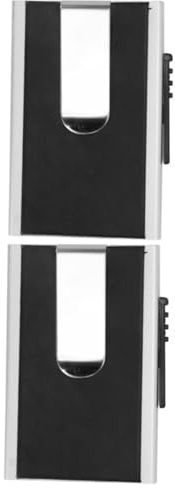 GALPADA 2st Aluminiumlegerings Kreditkortshållare För Män Rfid-blockerande Plånbok Med Eleganta Och Bekväma Egenskaper För Och Dagligt Bruk Svart