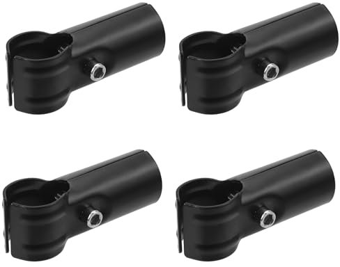 Antrader End Rail Clamps,4Pcs End Rail T Clamp 1 Inch Chain Link Fence End Rail Clamp Stainless Steel Tee Chain Link Fence End Rails Clamps
