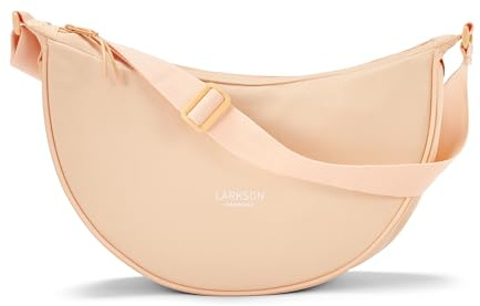 LARKSON Crossbody Bag Damen & Herren Pfirsich - Solveig Small - Umhängetasche im Halbmond Style - Halbrunde Schultertasche - Moon Bag Design - Wasserabweisend