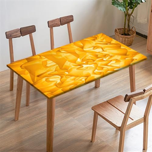 Morbuy Rechteckige Drucken Elastische Tischdecke, Rechteckig Tischdecke mit Gummizug Spanntischdecke Gartentischdecke für Outdoor Picknick Camping Partys (200x96cm,Zusammenfassung 5)