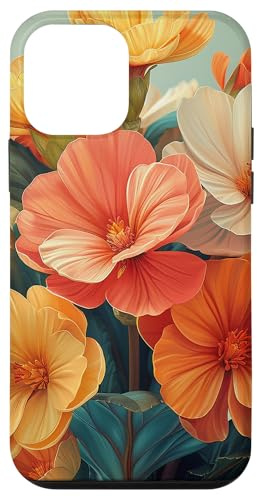 Coque pour iPhone 12 mini Bouquet de cyclamen - Couleurs pastel - Motif floral