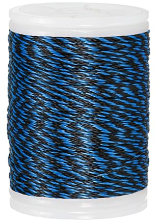 sourcing map Archery Recurve Bow String Serving Thread 120 Yard / 110 m Nylon Bowstring for Recurve Bow Compound Tying Sight Nock Point (Blue/Black)