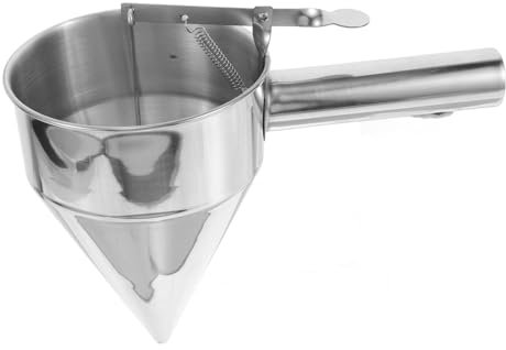 MUSISALY Camping Funnel Pitcher in Stainless Steel Multi-purpose Kitchen Dessert Tool for Easy Pouring Safe Cooking