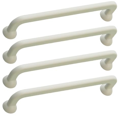Schrankgriffe Möbelgriffe Zinklegierung Schubladengriffe Türgriffe Küchengriff Möbelknöpfe Küchenschränkegriffe Kleiderschrank 4 Stück (Beige,Hole Pitch 128mm)