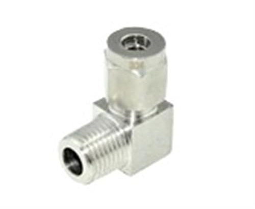 90-Grad-Rohrbogenverschraubung, unterirdischer Edelstahl 304, Ellenbogen, Außengewinde, Doppelring, Rohrverschraubung, Anschlussbogen(20mm Od Tube,NPT MALE THREAD-1/4)