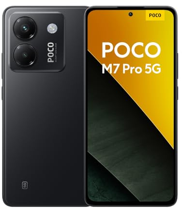 XIAOMI POCO M7 Pro 5G - Smartphone de 12+512GB, Cámara de 50 MP Sony con OIS, Pantalla AMOLED de 6,67 120 Hz, Carga Turbo de 45W, Cargador no Incluido, Negro (Versión ES)