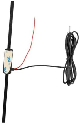 DOITOOL Antenna Auto con Amplificatore Fm Am Antenna Non per Parabrezza Potenziatore Ricezione Radio e Tv per Veicoli Suv